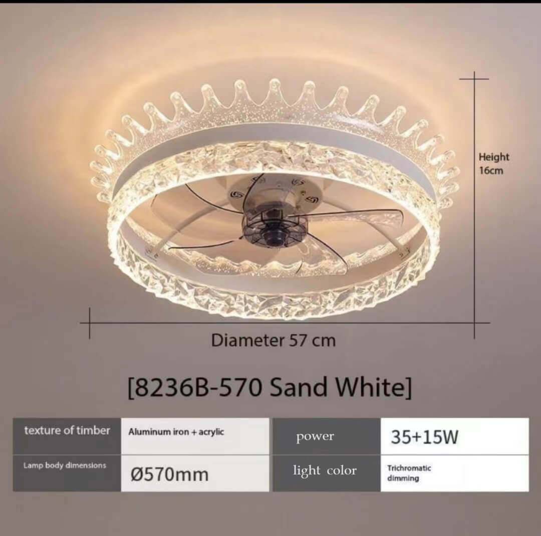 360° Rotating Ceiling Fan with Fan Ceiling Lights