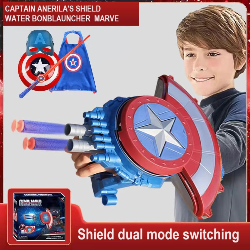 Captain America Shield and 20 Darts for Nerf Guns Toy