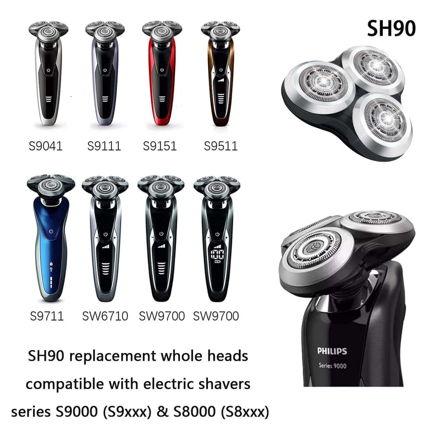 SH90 Replacement Heads